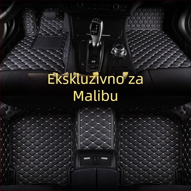 Automobilske podne prostirke Chevrolet Malibu XL 2020 – karirani uzorak, logo otisnuti, konfiguracija za pet sjedala, komplet