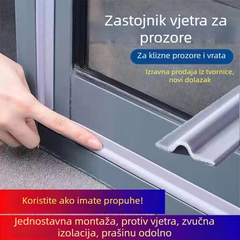 Samoljepljivi brtveni trak za vrata i prozore, otporan na vjetar, zvučna izolacija, zaštita od prašine i toplina, univerzalni model za prozore