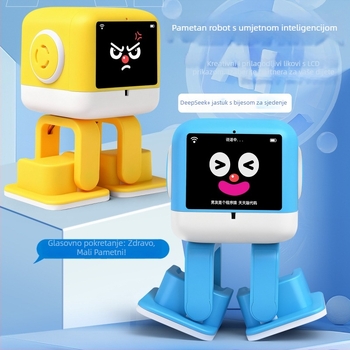 AI inteligentna robotska igračka s Bluetoothom, punjiva litijska baterija, prepoznavanje glasa, dodir i kompatibilnost s mobilnom aplikacijom