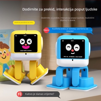 AI inteligentna robotska igračka s Bluetoothom, punjiva litijska baterija, prepoznavanje glasa, dodir i kompatibilnost s mobilnom aplikacijom