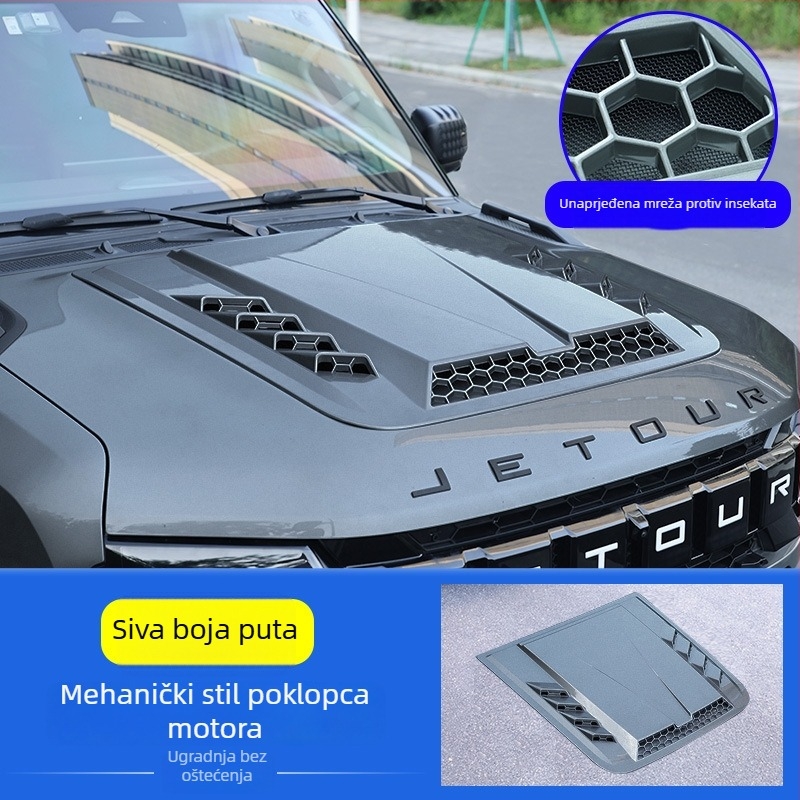Poklop motora za Jietu Traveler Shanhai T2 — montaža usisnim čašicama