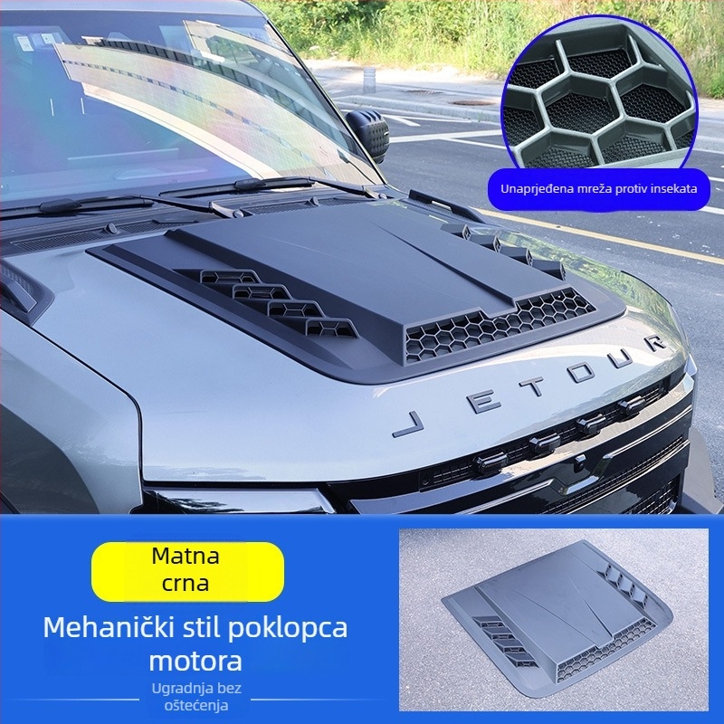 Poklop motora za Jietu Traveler Shanhai T2 — montaža usisnim čašicama