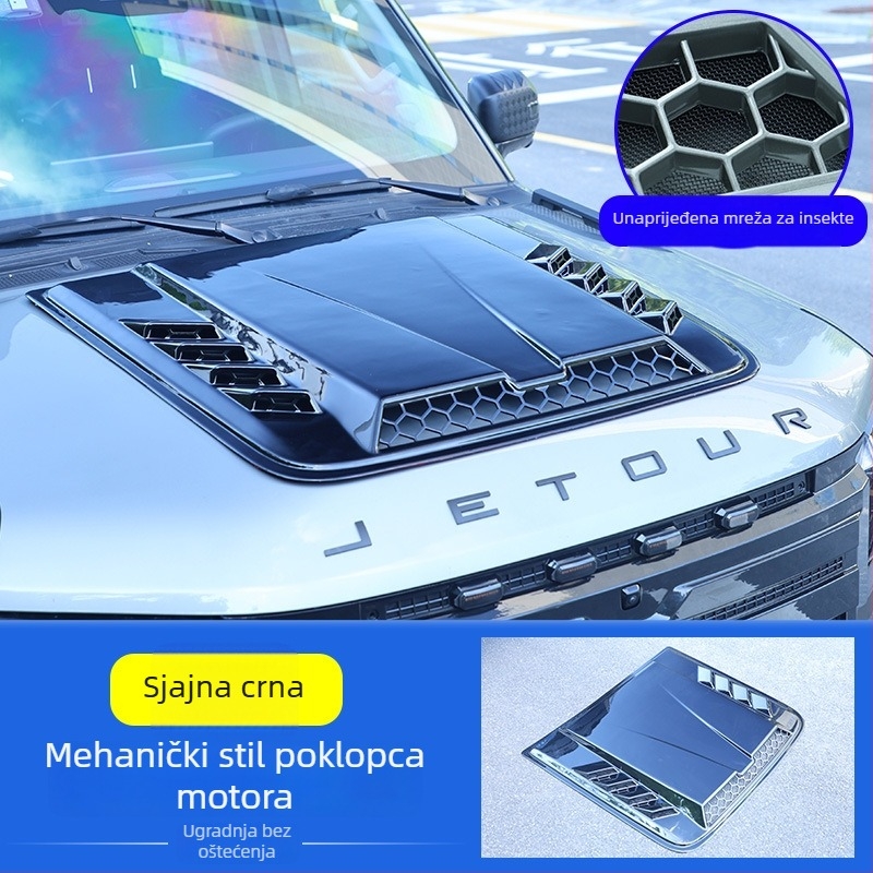 Poklop motora za Jietu Traveler Shanhai T2 — montaža usisnim čašicama