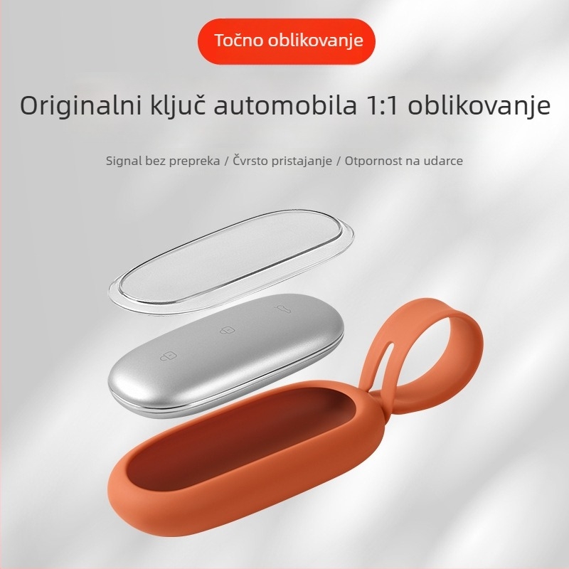 Silicijska futrola za automobil ključeve s kopčom, kompatibilna s L6L7L8L9 MEGA