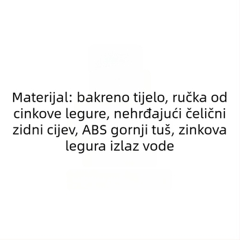 Bakreni skriveni tuš miješac ventil CS033, skrivena ugradnja, za tuš, 0–80°C, 0,05–0,75 MPa