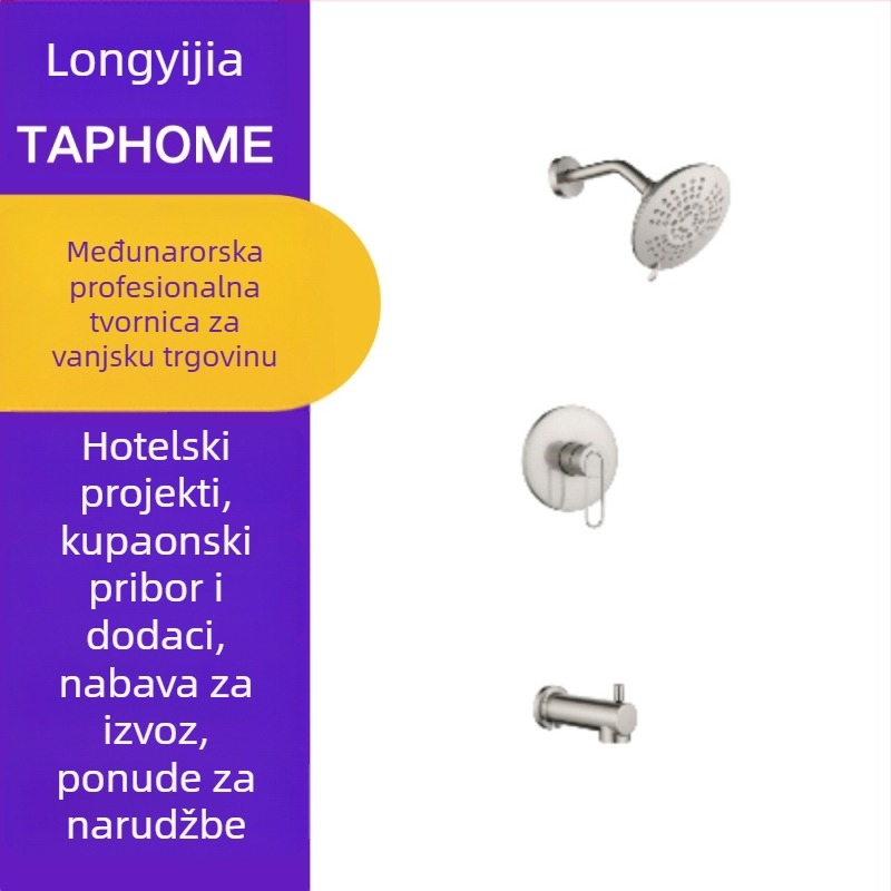 Bakreni skriveni tuš miješac ventil CS033, skrivena ugradnja, za tuš, 0–80°C, 0,05–0,75 MPa