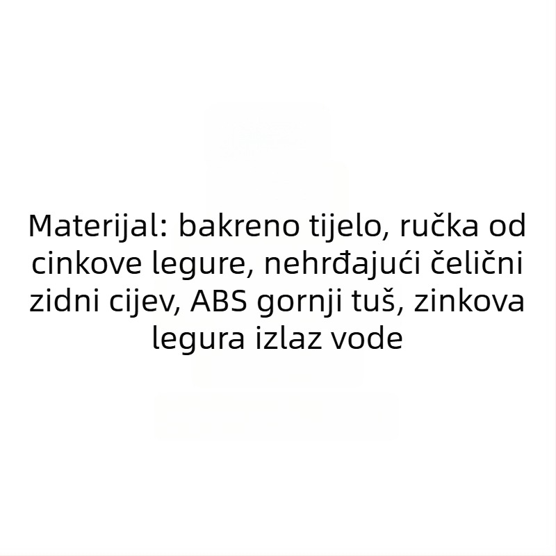 Bakreni skriveni tuš miješac ventil CS033, skrivena ugradnja, za tuš, 0–80°C, 0,05–0,75 MPa
