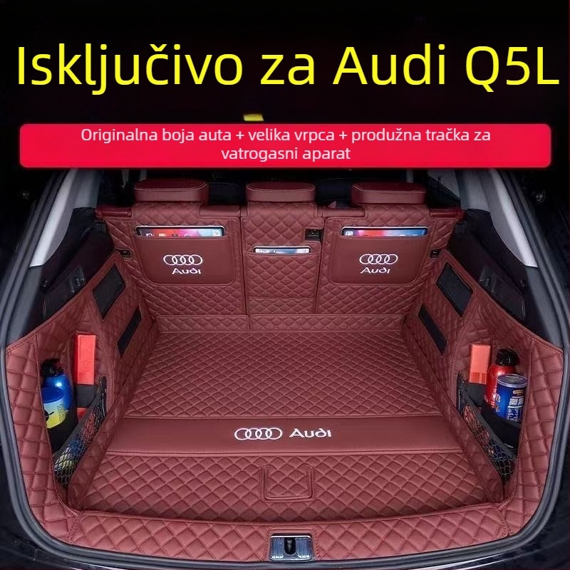 Stražnji tepih za prtljažnik za Audi Q5L s potpunim pokrivanjem, kompatibilan s modelima 10–26, P/N: 5H14Z844350178, dodatak unutarnjih dijelova automobila