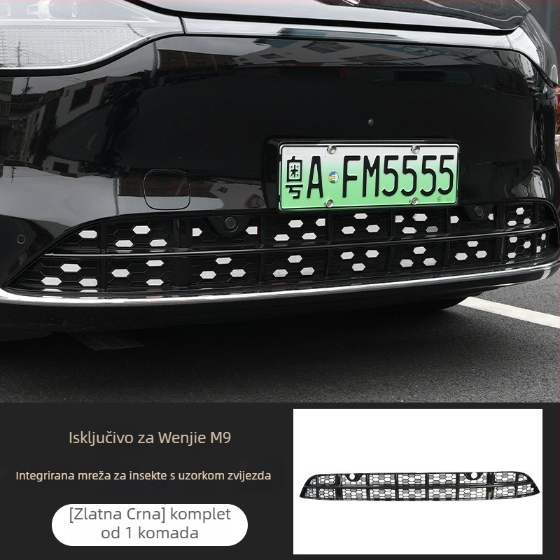 Minghao ABS mreža protiv insekata za prednju rešetku AITO M9 – uklonjiva srednja mreža, prilagođen izgled