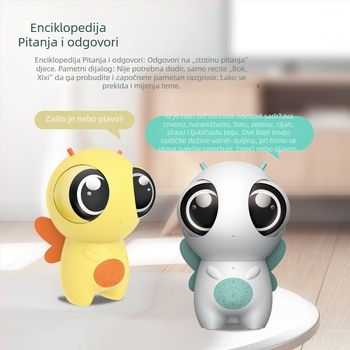 Dječji inteligentni robot – mašina za rano obrazovanje s mogućnostima snimanja, prepoznavanja glasa, Wi‑Fi, punjiva litijska baterija i reprodukcija glazbe