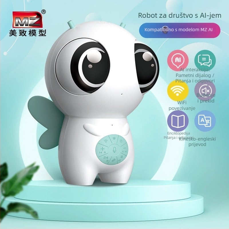 Dječji inteligentni robot – mašina za rano obrazovanje s mogućnostima snimanja, prepoznavanja glasa, Wi‑Fi, punjiva litijska baterija i reprodukcija glazbe