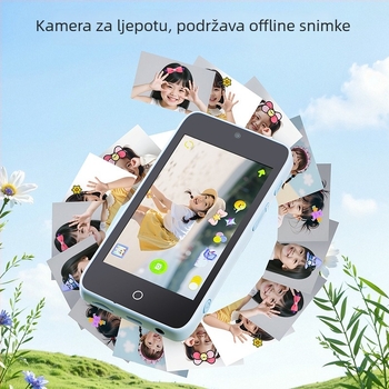 Dječja edukativna mašina — prepoznavanje fotografija, Pitanja i odgovori, Dvostruka kamera, Dodirni zaslon, Wi‑Fi