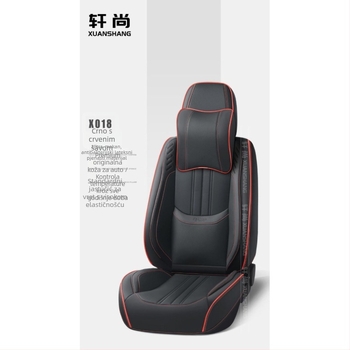 Set pokrivača za auto sjedala, mikrovlakna koža, punjenje od pamuka, ventilirano, sve sezone, za 5 sjedala