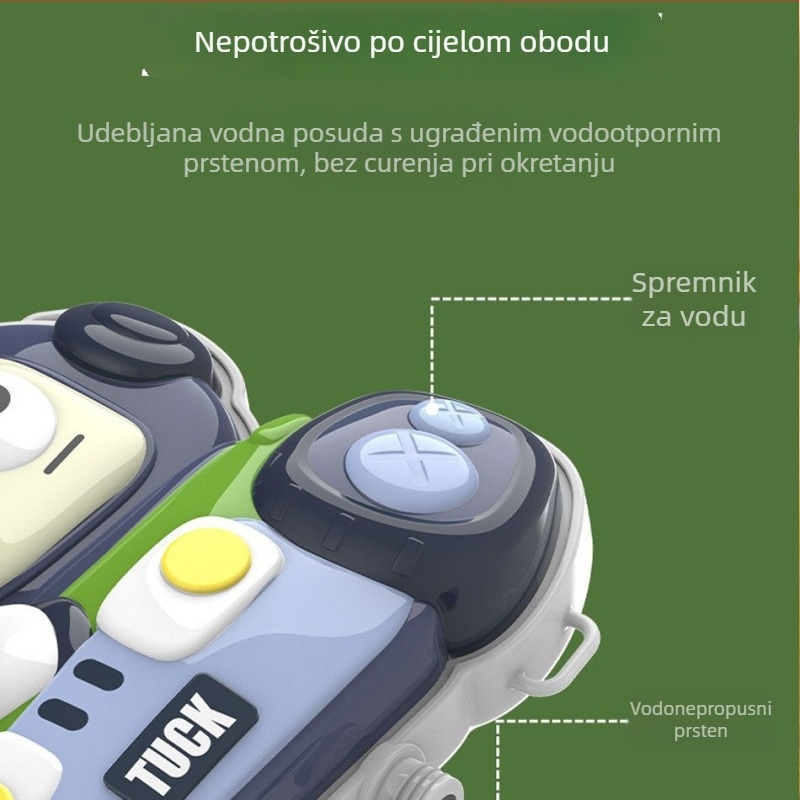 Plastična vodena pištolj s ruksakom spremnika i izvlačnim pištoljem – za djecu 4–6 godina