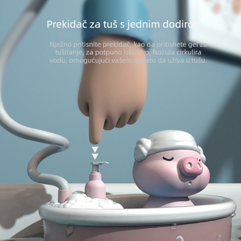 Igračka za kupanje sa svinjicom – električni raspršivač vode, plastična, za djecu 4–6 godina