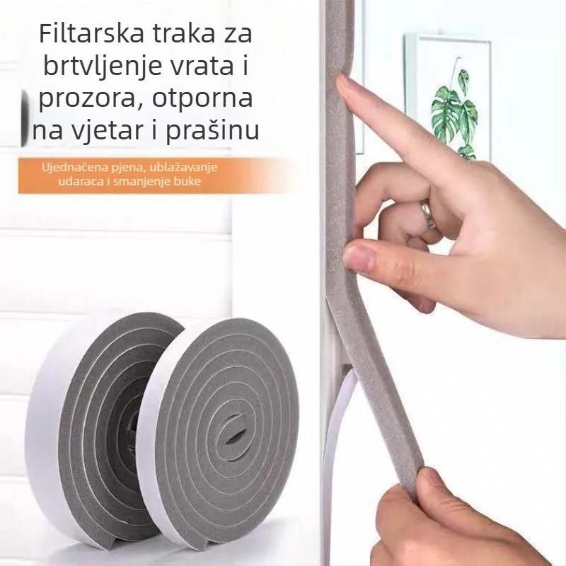 Brtvena traka za vrata i prozore - samoljepljiva, otporna na vjetar i zvučna izolacija, za vrata (Stil: Novi kineski stil)