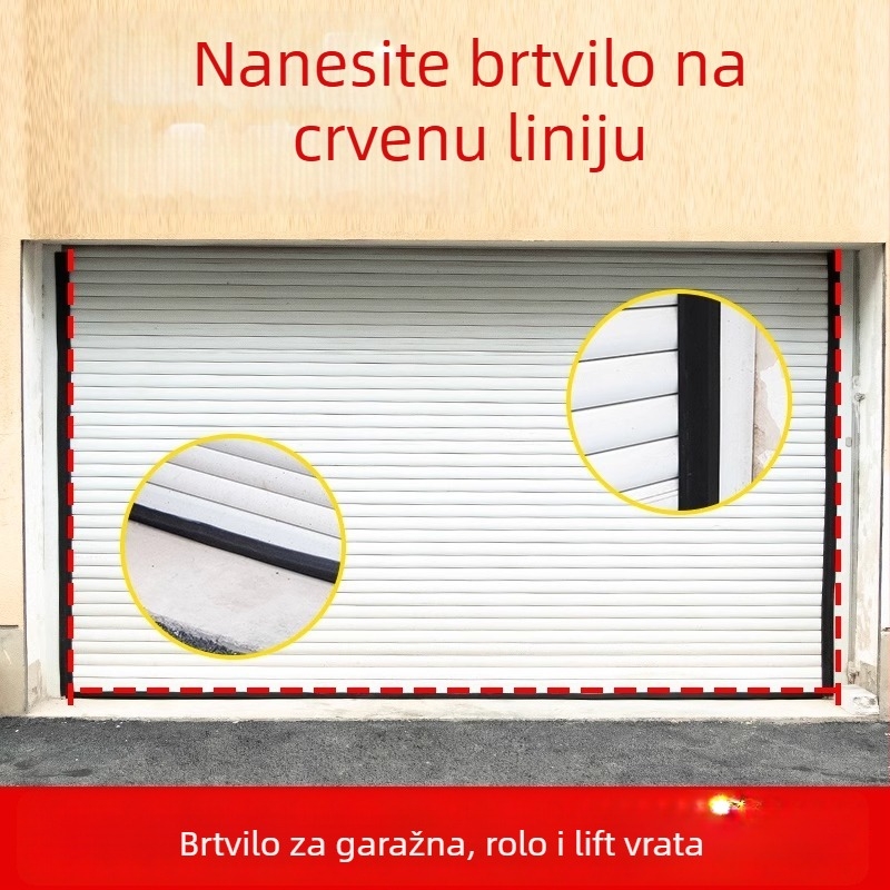 Brtvilo za garažna vrata rolete, donja brtvila, CKJLMMFT model, Shouli brend, otporno na prašinu, vjetar i miševe, visoka temperaturna otpornost, otpornost na habanje, starenje i koroziju.