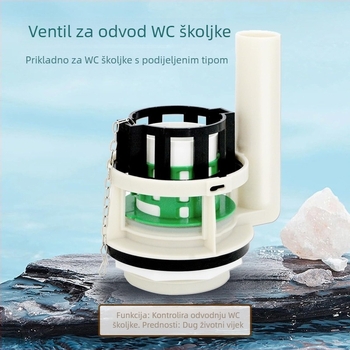 Univerzalni dijeljeni ventil spremnika za odvod i ispiranje za Toto toaletu, plastični, ručna ugradnja, moderan stil