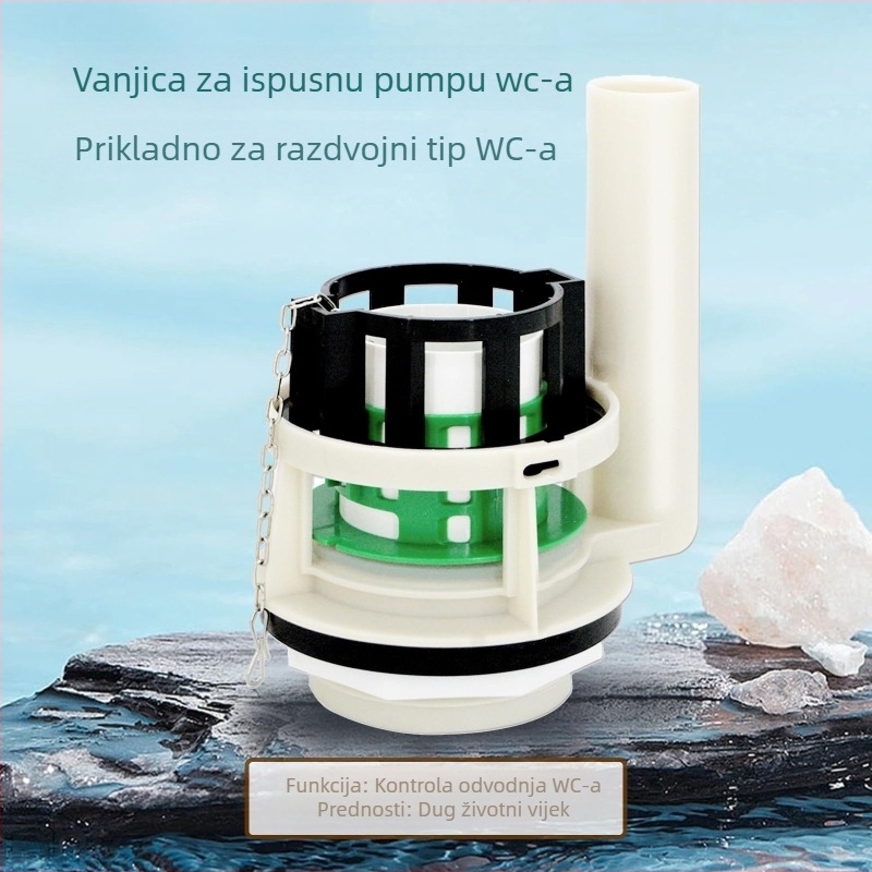Univerzalni dijeljeni ventil spremnika za odvod i ispiranje za Toto toaletu, plastični, ručna ugradnja, moderan stil