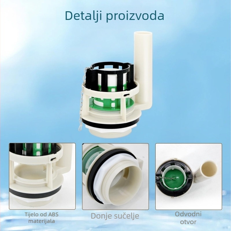 Univerzalni dijeljeni ventil spremnika za odvod i ispiranje za Toto toaletu, plastični, ručna ugradnja, moderan stil