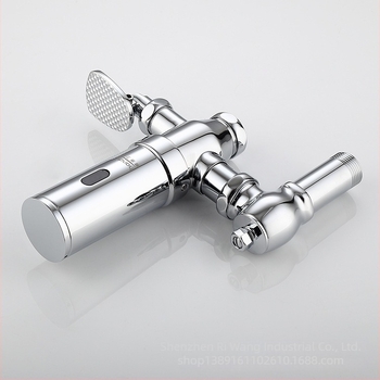 Ventil za ispiranje WC-a s infracrvenim senzorom, pedal dvostruke upotrebe, automatsko ispiranje, bakar, model 7L20