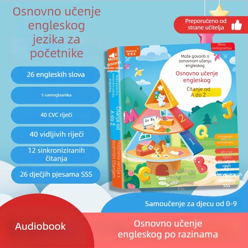 Čitačko pero za učenje — električno, punjivo, s glazbom i glasom; litijeva baterija; za djecu 4–6 godina; 3C certifikat 2022012202482652