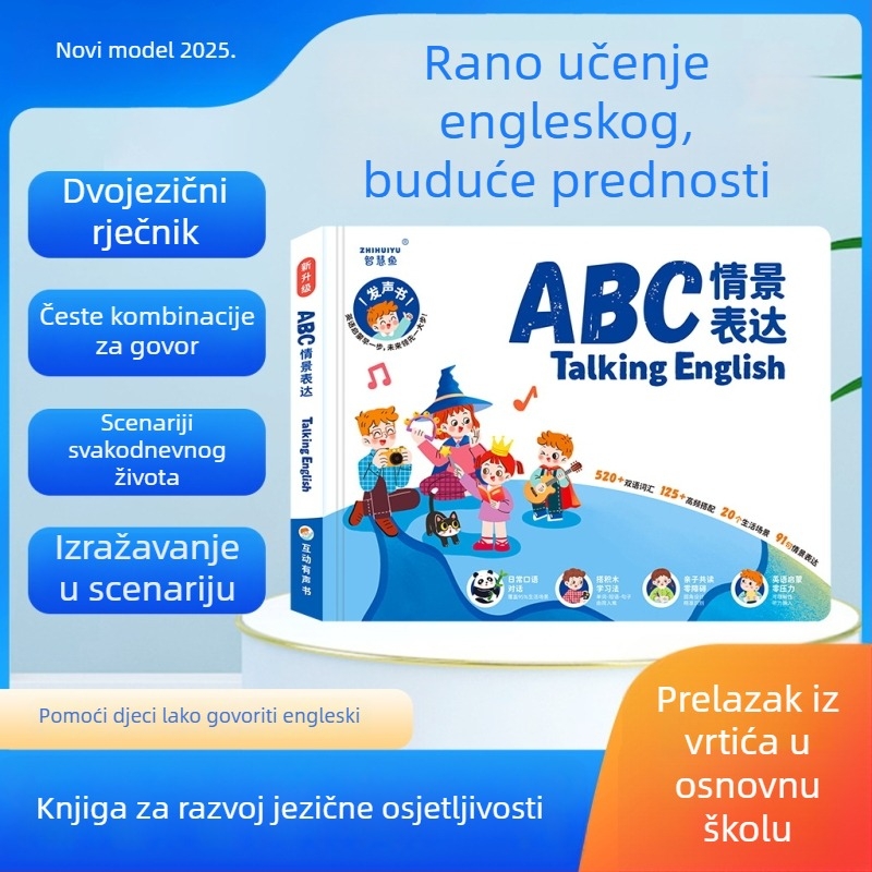 Čitačko pero za učenje — električno, punjivo, s glazbom i glasom; litijeva baterija; za djecu 4–6 godina; 3C certifikat 2022012202482652