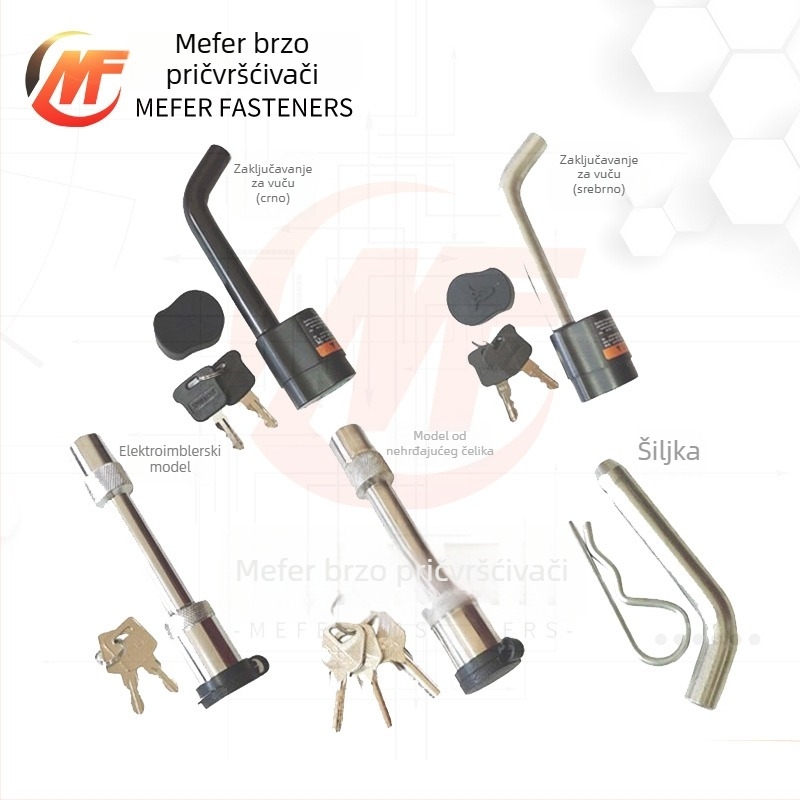 Pin za vuču prikolice, galvaniziran, GB880 standard, univerzalno, Mif Fasteners