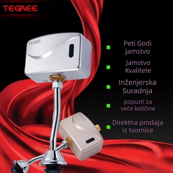 TG-730 površinski montirani IR senzor za urin, automatska ispirna, ABS kućište, DC napajanje, 4x izlaz 1/2'', vrijeme ispiranja 6 s