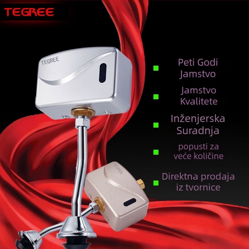 TG-730 površinski montirani IR senzor za urin, automatska ispirna, ABS kućište, DC napajanje, 4x izlaz 1/2'', vrijeme ispiranja 6 s