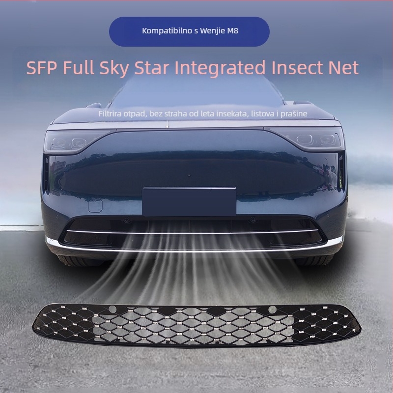 Mreža protiv insekata za Wuling M8, prednja i srednja rešetka, dekor hladnjaka, clip-on montaža, materijal ABS