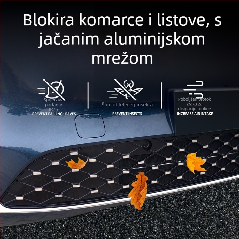 Mreža protiv insekata za Wuling M8, prednja i srednja rešetka, dekor hladnjaka, clip-on montaža, materijal ABS