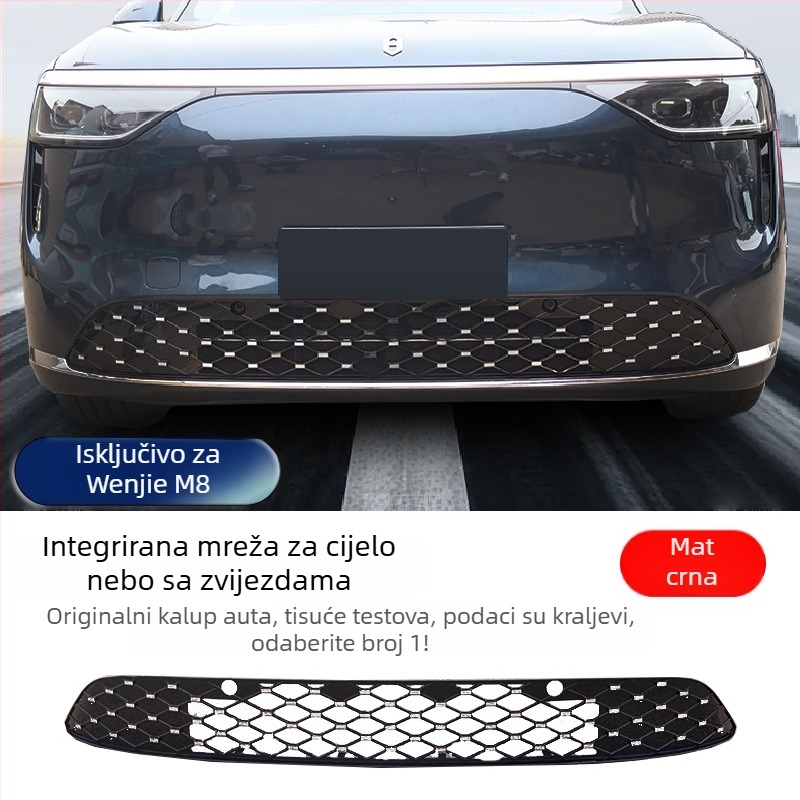 Mreža protiv insekata za Wuling M8, prednja i srednja rešetka, dekor hladnjaka, clip-on montaža, materijal ABS