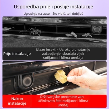 Mreža protiv insekata za vodeni spremnik Q5L na rešetki, kompatibilna s modelima 19–25 A6L/A4L – nadograđena otklopna mreža sa snap-on spojem, šifra proizvoda Xy877522002145