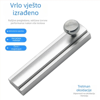 Aluminijska šarka za vrata tipa F, model Ake01, materijal: aluminijska legura, površina: pijesakovo brušenje i oksidacija, marka Newlite