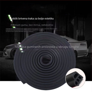 L oblik brtvila – EPDM, za automobile, strojeve, hladnjake, vrata i prozore; otporan na prašinu, vremenske uvjete i zvučnu izolaciju