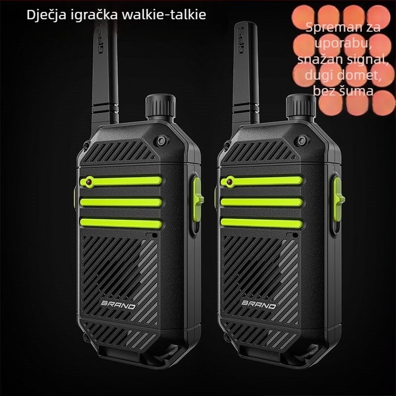 Interaktivna roditeljsko-djeca walkie-talkie igračka, baterijska, plastična, ručna, za vanjsku upotrebu, za djecu 4–6 godina