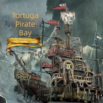Cubicfun 3D puzzle pirate ship – trodimenzionalni model, video vodič uključen, za uzrast 7–14 godina, pakiranje u bojoj kutiji