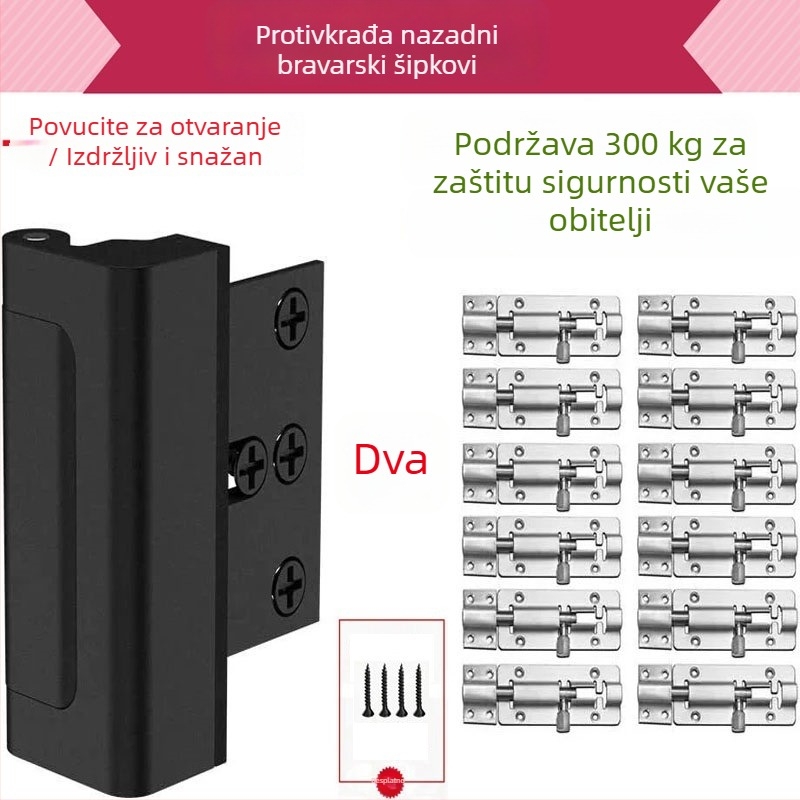 Težinski mehanizam za zaključavanje vrata - model Zmq101; materijal: Space aluminij; površinska obrada: anodizacija/nano elektroforeza