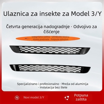 Tesla Model 3/Y zaštitnik usisnog otvora s mrežom protiv insekata, ABS, dio br. 1256, Kompatibilan s Tesla Model 3/Y
