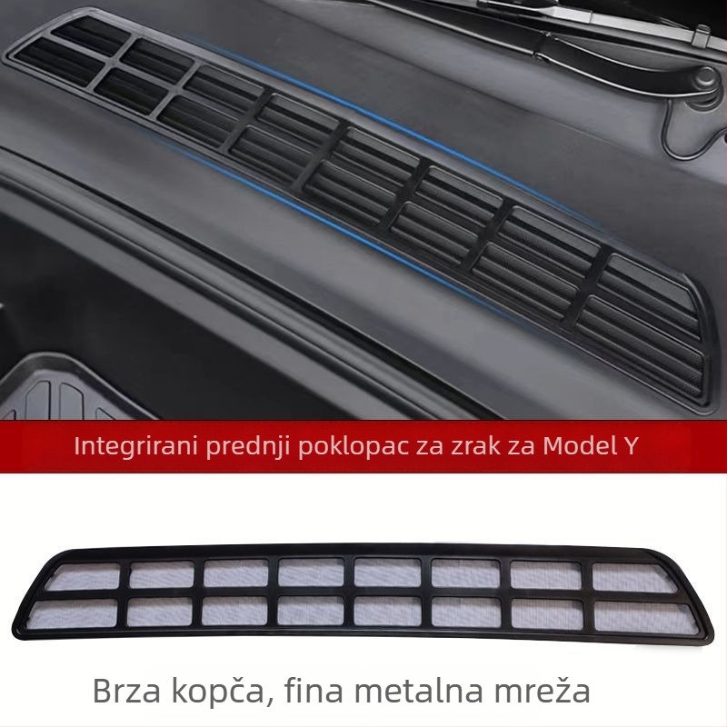 Tesla Model 3/Y zaštitnik usisnog otvora s mrežom protiv insekata, ABS, dio br. 1256, Kompatibilan s Tesla Model 3/Y