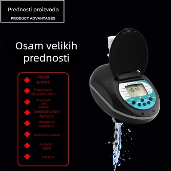 Ventil za pročišćivač vode BD-automatic flush valve — kapacitet 5000 L/h, materijal plast i nehrđajući čelik, odvod otpadnih voda, podesivo vrijeme kontrole