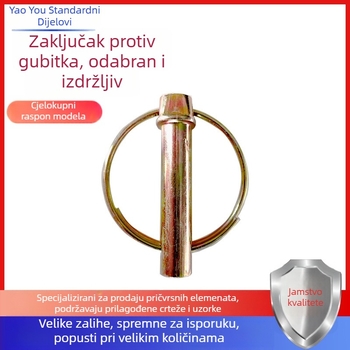 Pin za zaključavanje traktorskog ovjesa – anti‑gubitak, GB/T 4329-2001, obojena površina