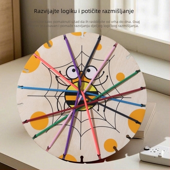 Drvena igra za otključavanje užeta – borbeno/logičko obrazovna igra za djecu 4–6 godina