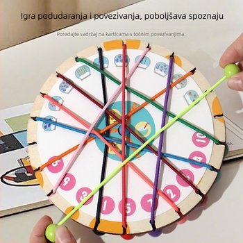 Drvena igra za otključavanje užeta – borbeno/logičko obrazovna igra za djecu 4–6 godina