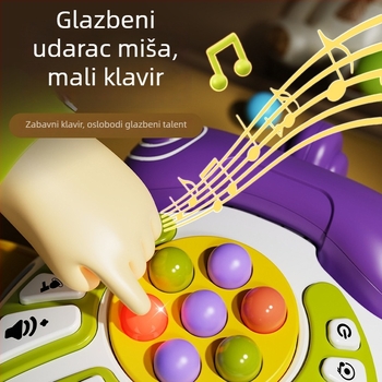 Edukativna pričalna mašina za predškolce s glazbom i glasom, plastična igračka za djecu 0-3 godine, napajana baterijama