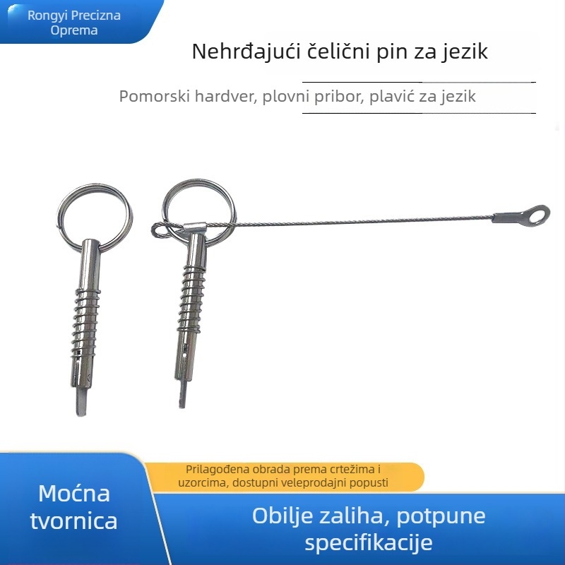 Tongue pin od nehrđajućeg čelika 316 za morski hardver — Rongyi Precision, GB/T818, glatka površina