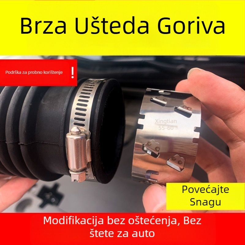 Mehanički turbo kompresor s turbofanom, modifikacija usisa i ispuha za ekonomičnost goriva, univerzalna kompatibilnost motora