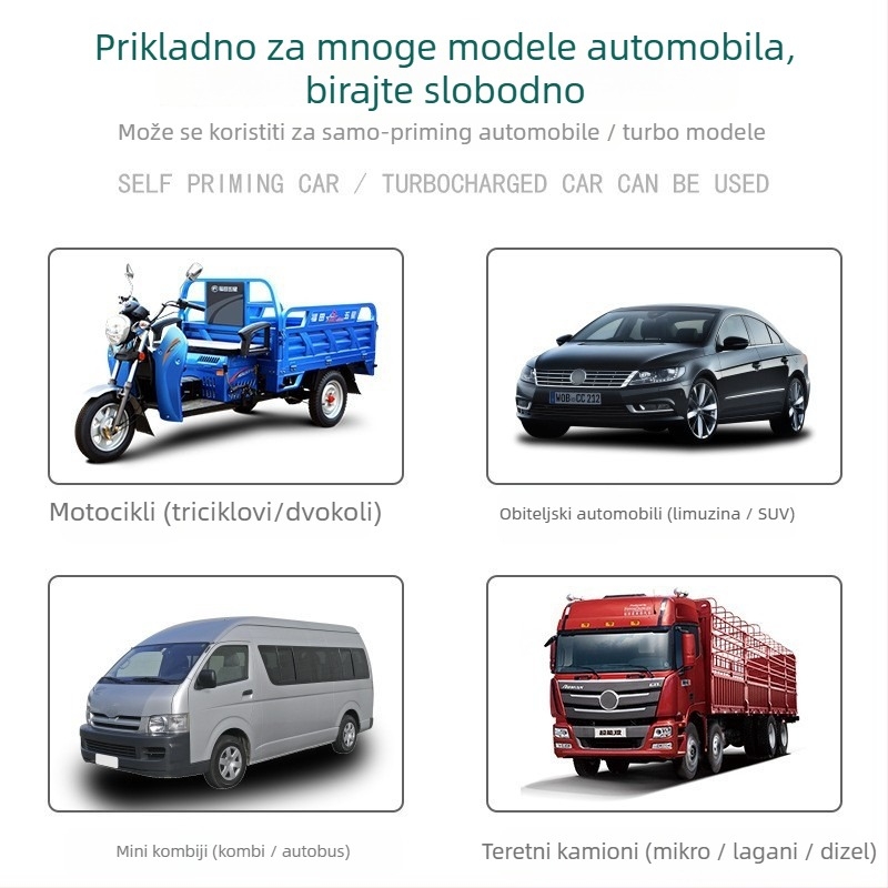 Mehanički turbo kompresor s turbofanom, modifikacija usisa i ispuha za ekonomičnost goriva, univerzalna kompatibilnost motora