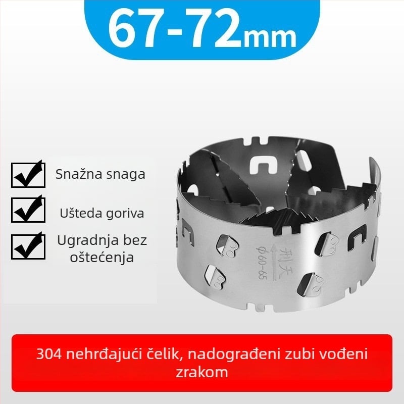Mehanički turbo kompresor s turbofanom, modifikacija usisa i ispuha za ekonomičnost goriva, univerzalna kompatibilnost motora